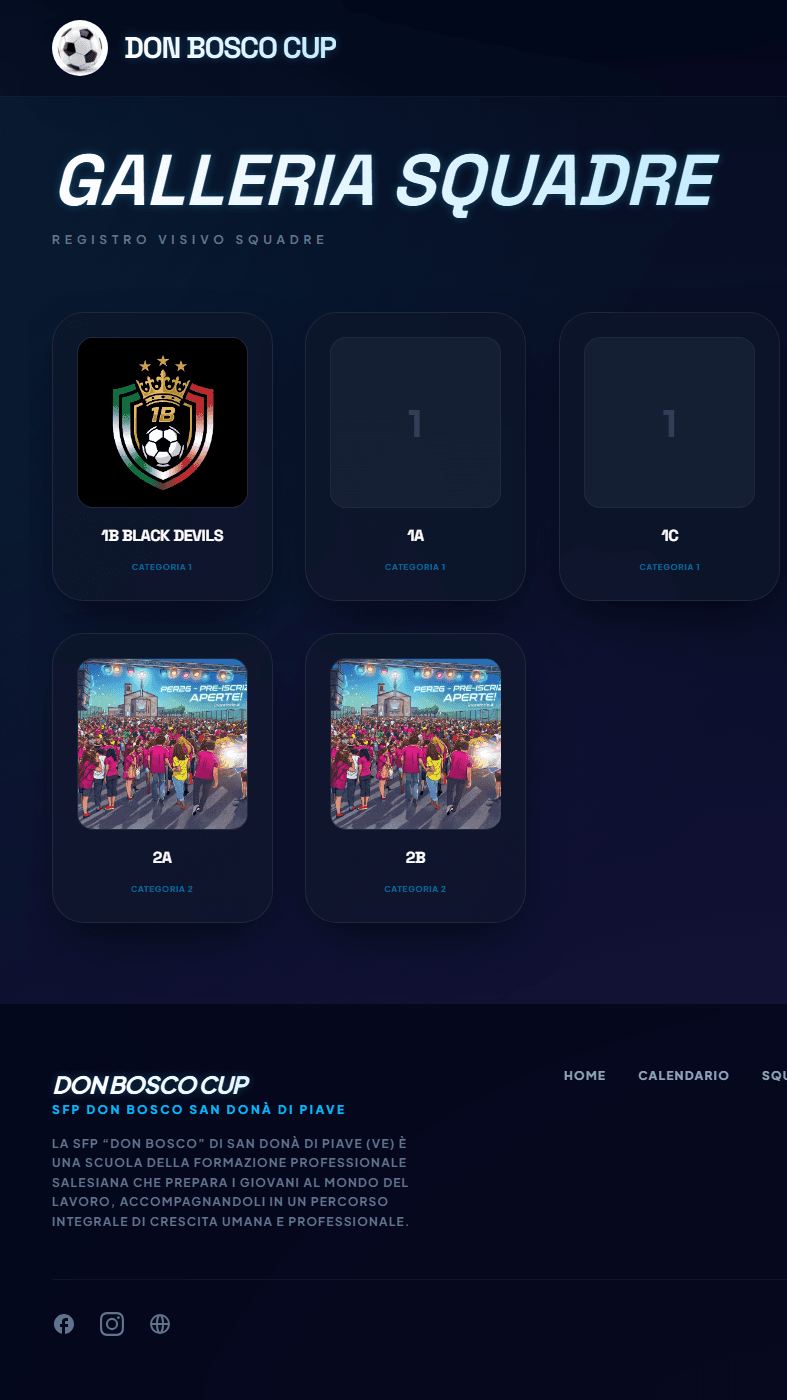 🏆 Don Bosco Cup: Il Cuore in Campo, il Codice nel Browser!